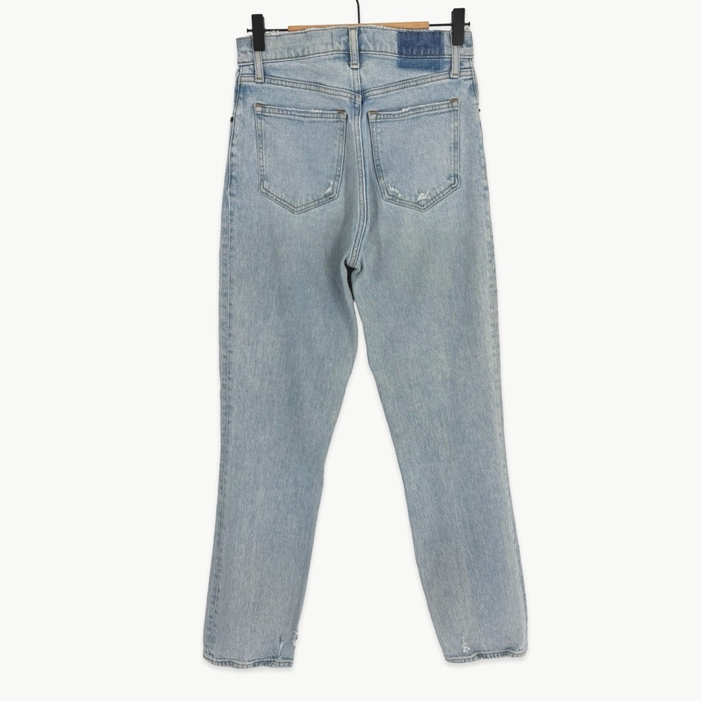 Abercrombie 90s Straight Ultra High Rise Jeans Size 27 Light Wash Denim - Picture 3 of 11